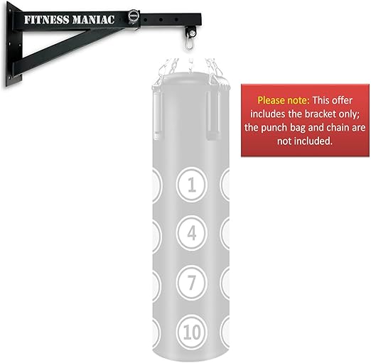 Heavy Bag Mount Wall Boxing Bag Hanger, Adjustable Punching Bag Mount, Heavy Duty Boxing Bag Bracket for Home Gym & Training