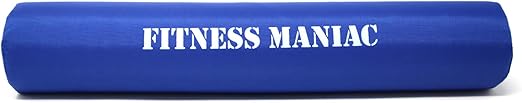 FITNESS MANIAC Barbell Squat Bodybuilding Neck Shoulder Sponge Foam Protector Bar Pad Weight Lifting Olympic & Standard - 15.5” Blue Color