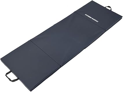 Fitness Maniac HIGH-DENSITY Firm Foam Folding Mat Thick Exercise Gymnastics Panel Gym Mats Non Slip with Carrying Handles Yoga Aerobics Workout Training Visit the FITNESS MANIAC Store