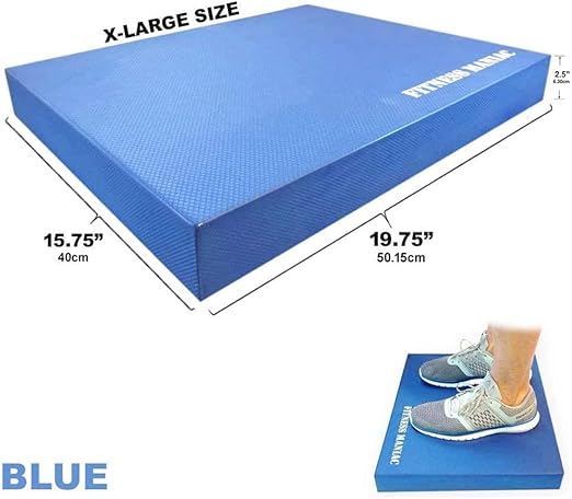 Balance Pad, Balance Trainer for Stability - Balance Board for Rehab, Use as Foam Mat, Foam Pad for Physical Therapy, Kneeling Pad with Foam Padding, Wobble Cushion X-LARGE