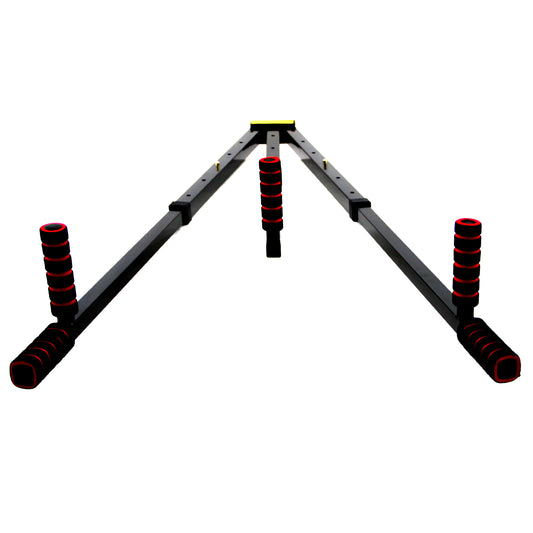 Adjustable Leg Stretcher 46 Inch Single Piece Design Martial Arts Gymnastics MMA Black