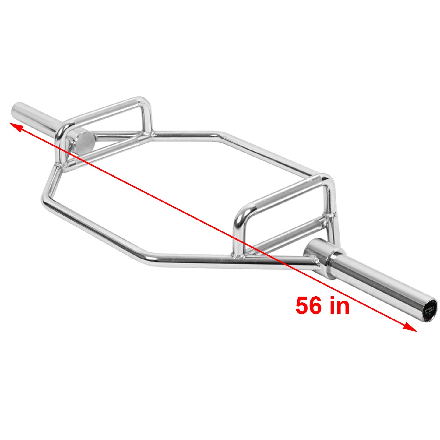 Commercial Grade Olympic 2in Hex Trap Bar, Weightlifting Deadlift Squat Barbell