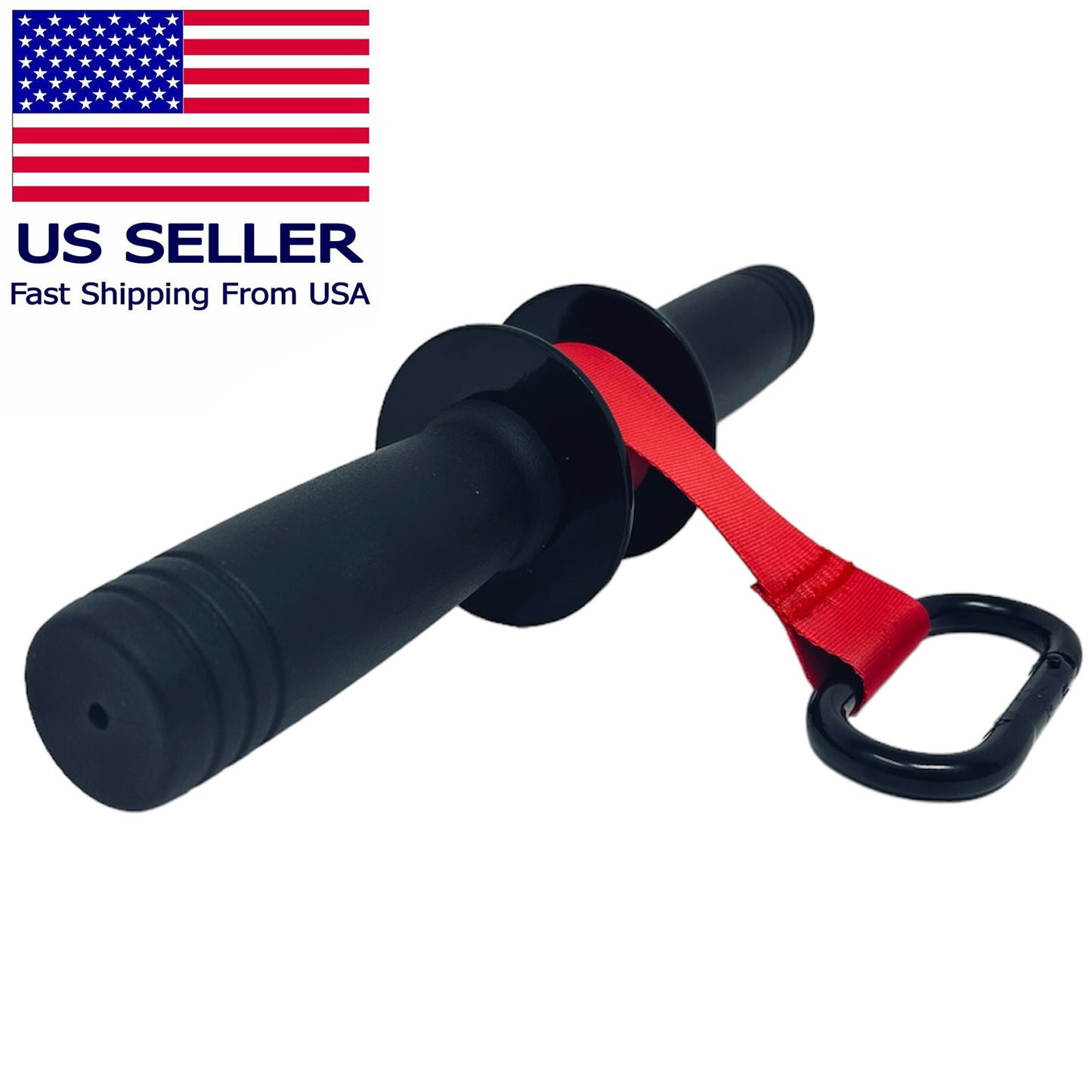 Forearm Wrist Blaster Roller Trainer Weight Bearing Rope Arm Strength Training Black