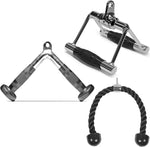 Fitness Maniac Exercise Machine Attachments | Cable Attachments For Gym, Tricep Bar, Tricep Rope